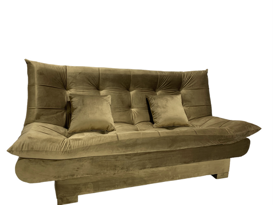 "Sofa bed by Rango Furniture, perfect for living rooms, guest rooms, and small spaces. Size: 120×190 cm, Color: Coffe
