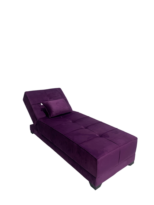 Chair for Living Room, Guest Room and Small Spaces Bed 70cm x 1.90m Purple