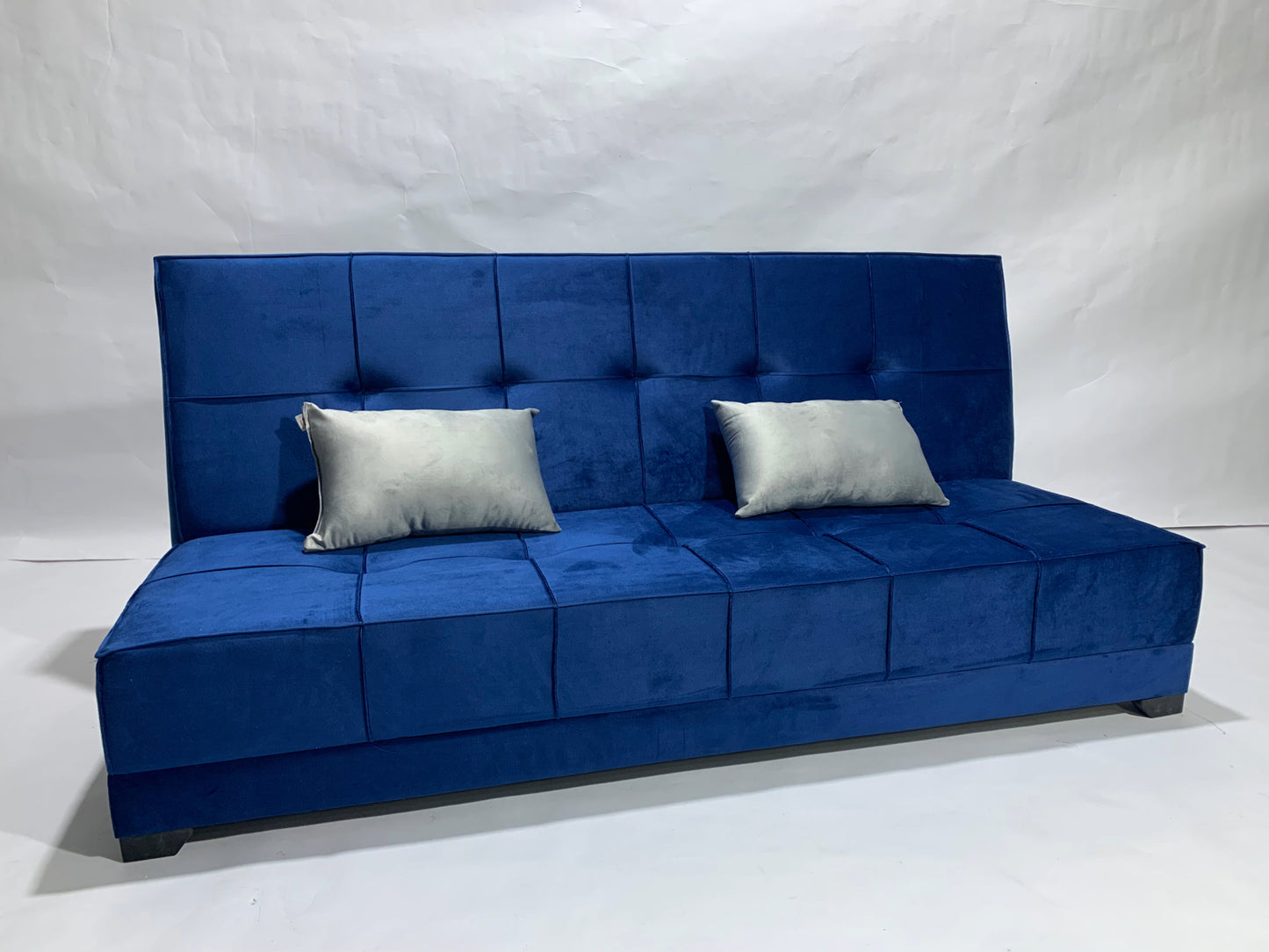 "Sofa bed by Rango Furniture, perfect for living rooms, guest rooms, and small spaces. Size: 120×190 cm, Color: Navy