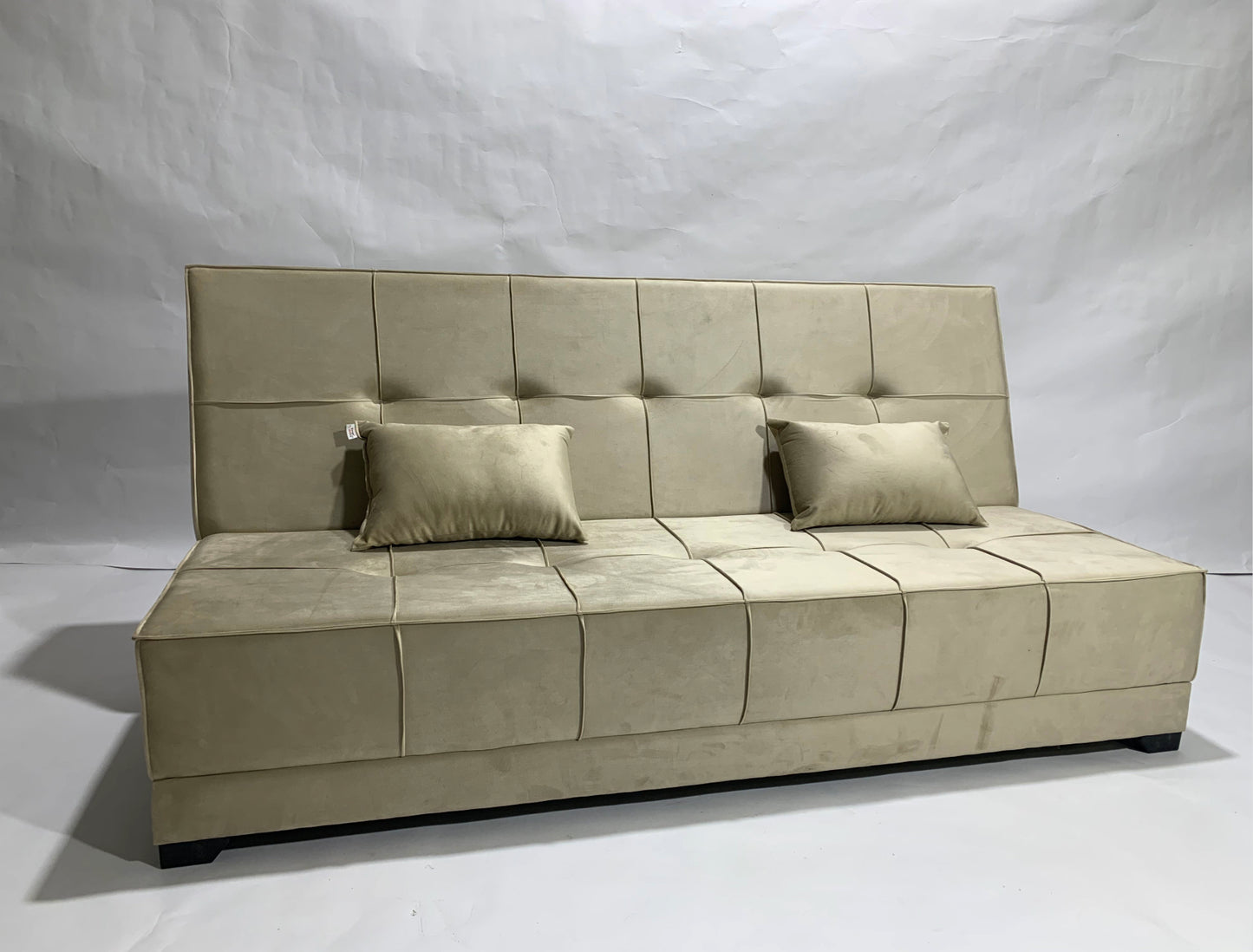 "Sofa bed by Rango Furniture, perfect for living rooms, guest rooms, and small spaces. Size: 120×190 cm, Color:Beige