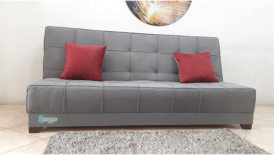 Rango Sofa Bed Used in Living Room, Guests and Small Spaces Furniture 120 x 190 cm gray