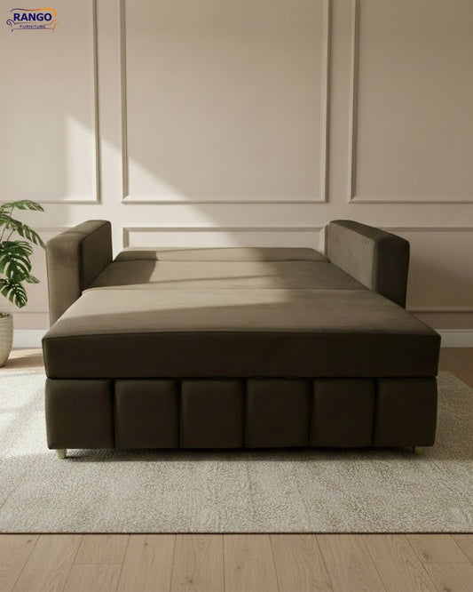 Rango Furniture Drawer Sofa Bed Width 1.50 Depth 80 cm Bed Length 1.85 cm Brown