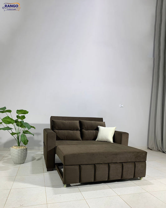 Rango Furniture Sofa Bed Drawer 1.50Width 85 cm Depth Bed Length 1.85cm Color Brown