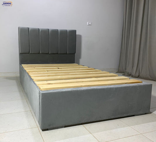 "Rango Furniture bed, featuring a design that combines quality and elegance. Color:Gray"