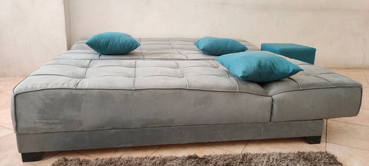 Rango L-Shape Sofa Bed (2.60×1.65 cm) for Living Rooms & Small Spaces - Gray