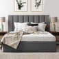 "Rango Furniture bed, featuring a design that combines quality and elegance. Color: Grey."