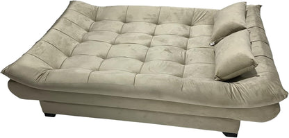 "Sofa bed by Rango Furniture, perfect for living rooms, guest rooms, and small spaces. Size: 120×190 cm, Color: Beige