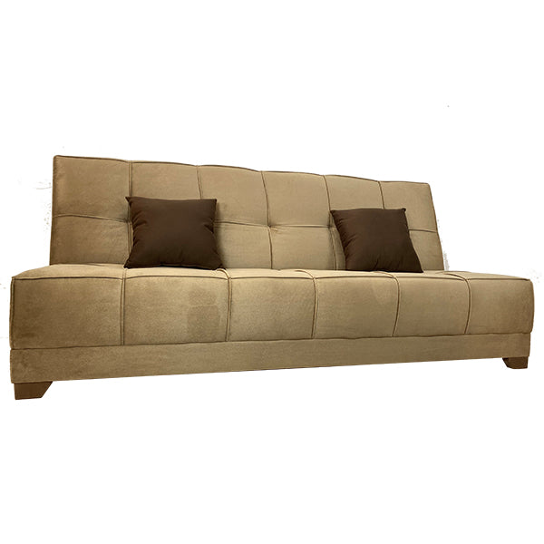 "Sofa bed by Rango Furniture, perfect for living rooms, guest rooms, and small spaces. Size: 120×190 cm, Color: Coffe