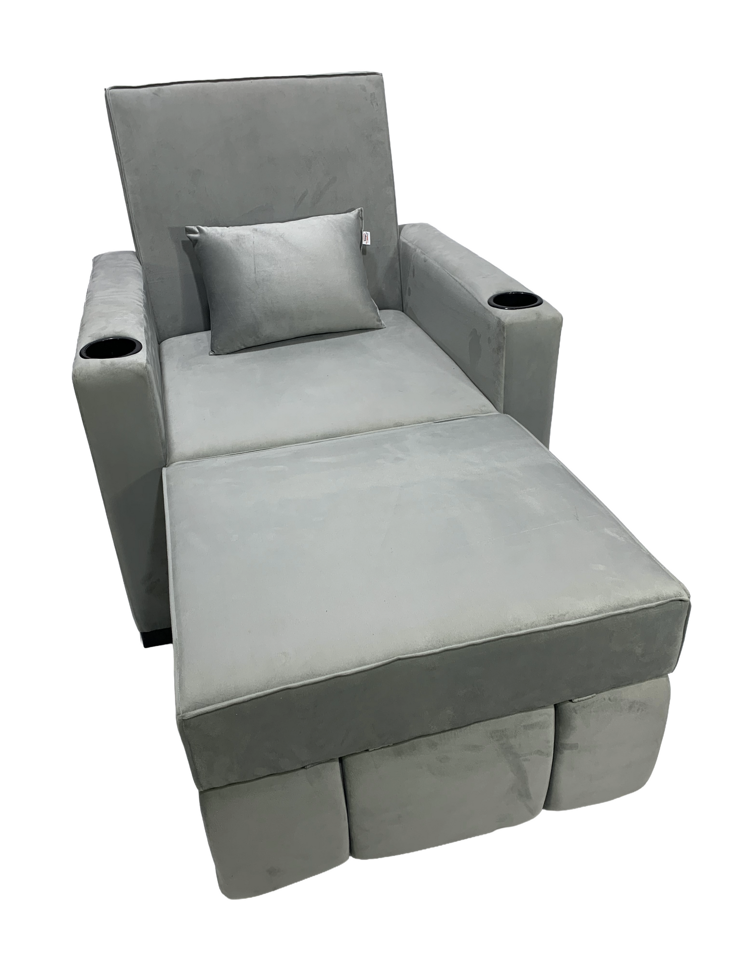 Chair-bed with drawer from Rango Furniture. Width 90, Height 95, Length 185, Depth 80. Color: gray