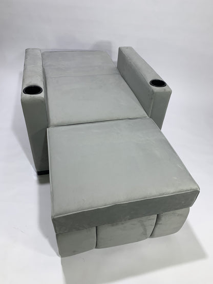 Chair-bed with drawer from Rango Furniture. Width 90, Height 95, Length 185, Depth 80. Color: gray