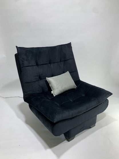 Rango Chair for Home, Office, Space Saving, Elegant Design, 90cm, Wood, Color Black