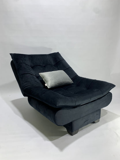 Rango Chair for Home, Office, Space Saving, Elegant Design, 90cm, Wood, Color Black