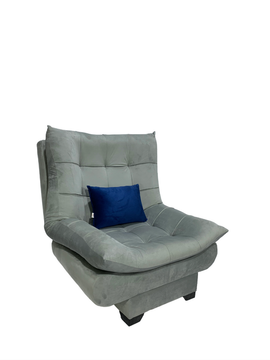 Rango Chair for Home, Office, Space Saving, Elegant Design, 90cm, Wood, Color gray