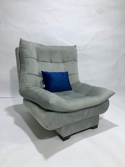 Rango Chair for Home, Office, Space Saving, Elegant Design, 90cm, Wood, Color gray