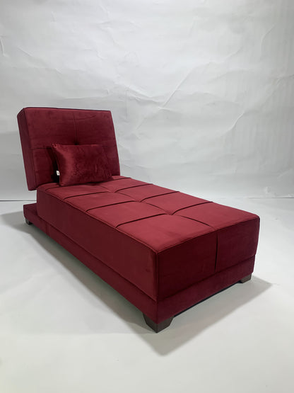 Chair for Living Room, Guest Room and Small Spaces Bed 70cm x 1.90m burgundy