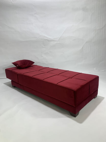 Chair for Living Room, Guest Room and Small Spaces Bed 70cm x 1.90m burgundy