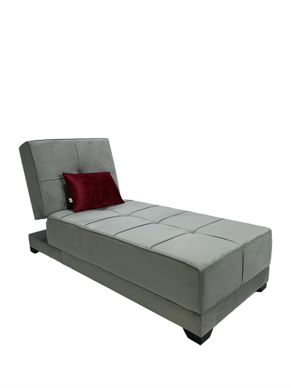 Chair for Living Room, Guest Room and Small Spaces Bed 70cm x 1.90m gray