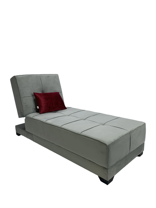 Chair for Living Room, Guest Room and Small Spaces Bed 70cm x 1.90m gray