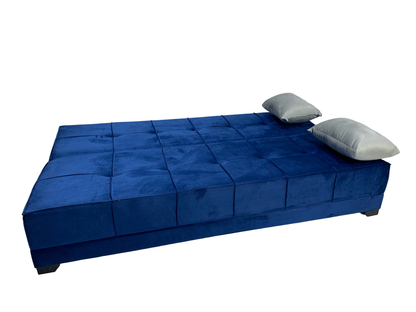 "Sofa bed by Rango Furniture, perfect for living rooms, guest rooms, and small spaces. Size: 120×190 cm, Color: Navy