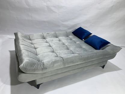 "Sofa bed by Rango Furniture, perfect for living rooms, guest rooms, and small spaces. Size: 120×190 cm, Color: Gray
