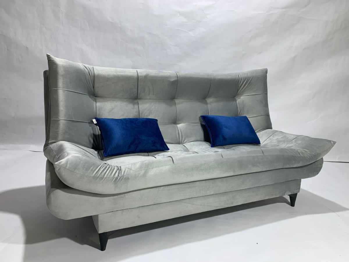 "Sofa bed by Rango Furniture, perfect for living rooms, guest rooms, and small spaces. Size: 120×190 cm, Color: Gray
