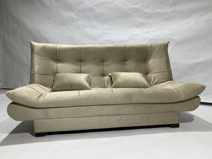 "Sofa bed by Rango Furniture, perfect for living rooms, guest rooms, and small spaces. Size: 120×190 cm, Color: Beige