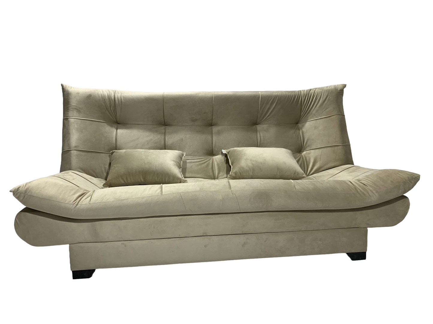 "Sofa bed by Rango Furniture, perfect for living rooms, guest rooms, and small spaces. Size: 120×190 cm, Color: Beige