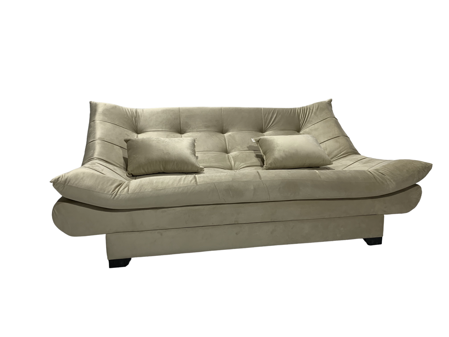 "Sofa bed by Rango Furniture, perfect for living rooms, guest rooms, and small spaces. Size: 120×190 cm, Color: Beige