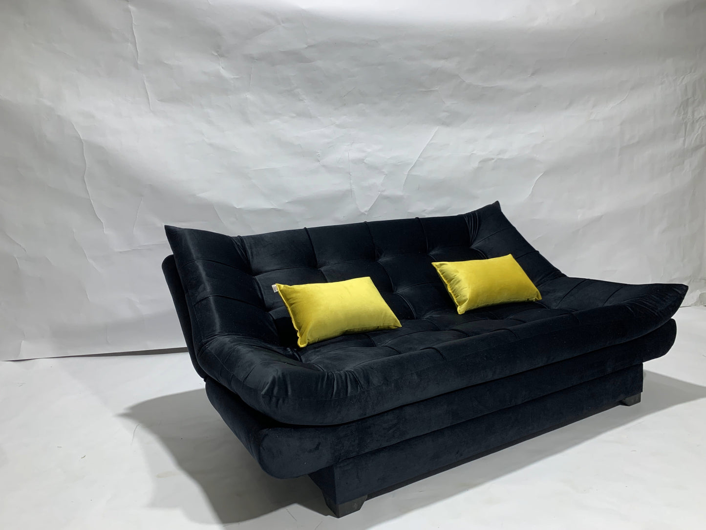 "Sofa bed by Rango Furniture, perfect for living rooms, guest rooms, and small spaces. Size: 120×190 cm, Color: Black