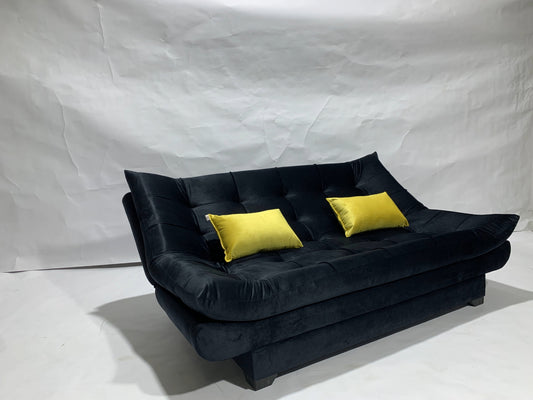 "Sofa bed by Rango Furniture, perfect for living rooms, guest rooms, and small spaces. Size: 120×190 cm, Color: Black