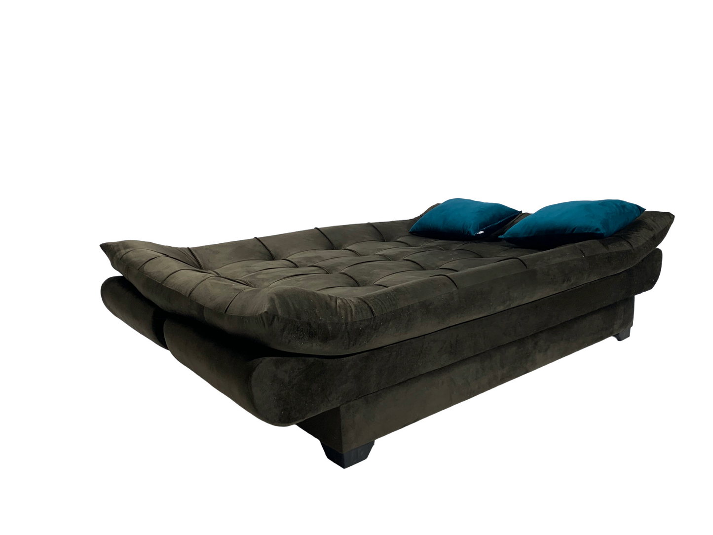 "Sofa bed by Rango Furniture, perfect for living rooms, guest rooms, and small spaces. Size: 120×190 cm, Color: Brown.