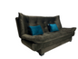 "Sofa bed by Rango Furniture, perfect for living rooms, guest rooms, and small spaces. Size: 120×190 cm, Color: Brown.