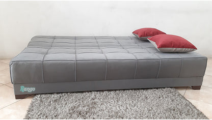 "Sofa bed by Rango Furniture, perfect for living rooms, guest rooms, and small spaces. Size: 120×190 cm, Color: Gray