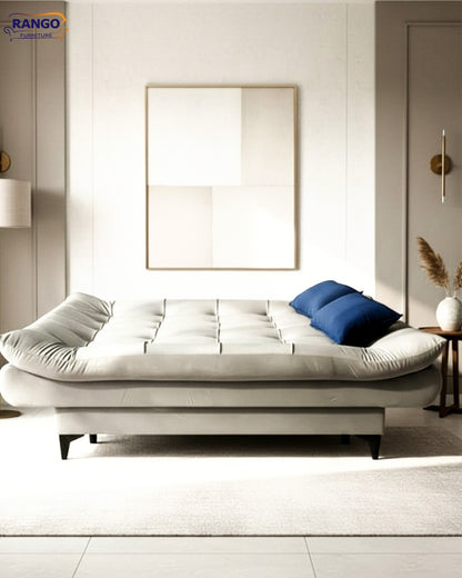 "Sofa bed by Rango Furniture, perfect for living rooms, guest rooms, and small spaces. Size: 120×190 cm, Color: Gray