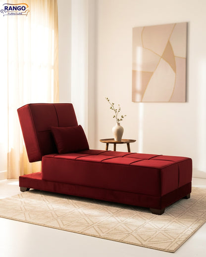 Chair for Living Room, Guest Room and Small Spaces Bed 70cm x 1.90m burgundy