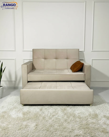 Rango Furniture Sofa Bed Drawer Beige 1.50Width 85 cm Depth Bed Length 1.85cm