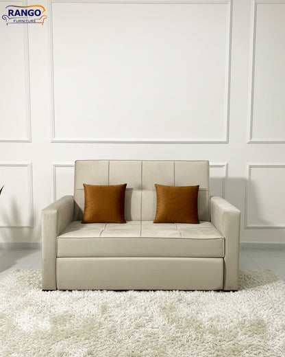 Rango Furniture Sofa Bed Drawer Beige 1.50Width 85 cm Depth Bed Length 1.85cm