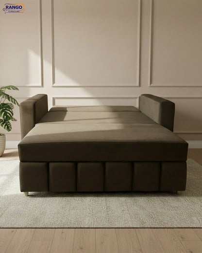 Rango Furniture Sofa Bed Drawer 1.50Width 85 cm Depth Bed Length 1.85cm Color Brown
