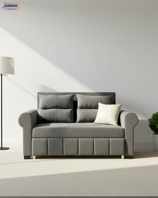 Rango Furniture Sofa Bed Drawer 1.50Width 85 cm Depth Bed Length 1.85cm Color gray
