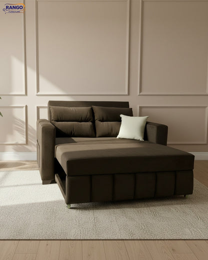 Rango Furniture Sofa Bed Drawer 1.50Width 85 cm Depth Bed Length 1.85cm Color Brown