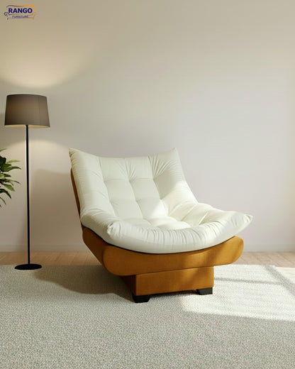 Rango Chair for Home, Office, Space Saving, Elegant Design, 90cm, Wood, Color Sugar×Havan