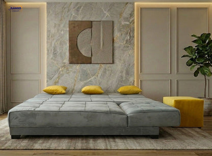 Rango L-Shape Sofa Bed (2.60×1.65 cm) for Living Rooms & Small Spaces - Grey