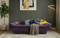 "Sofa bed by Rango Furniture, perfect for living rooms, guest rooms, and small spaces. Size: 120×190 cm, Color: Purple
