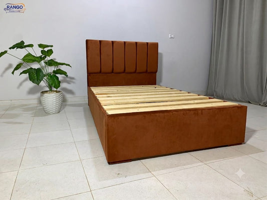 "Rango Furniture bed, featuring a design that combines quality and elegance. Color:Havan"
