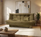 "Sofa bed by Rango Furniture, perfect for living rooms, guest rooms, and small spaces. Size: 120×190 cm, Color: Coffe