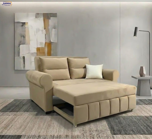 Rango Furniture Sofa Bed Drawer 1.50Width 85 cm Depth Bed Length 1.85cm Color : Coffe