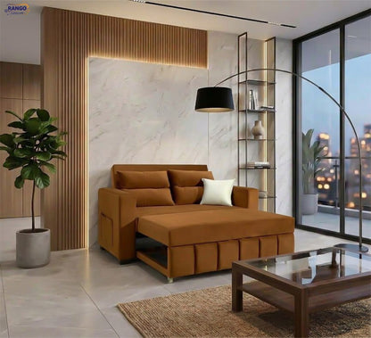 Rango Furniture Sofa Bed Width 150 cm & Depth 85 cm Perfect for living rooms, guest rooms, and small spaces. Color: Havan