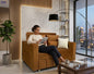 Rango Furniture Sofa Bed Width 150 cm & Depth 85 cm Perfect for living rooms, guest rooms, and small spaces. Color: Havan