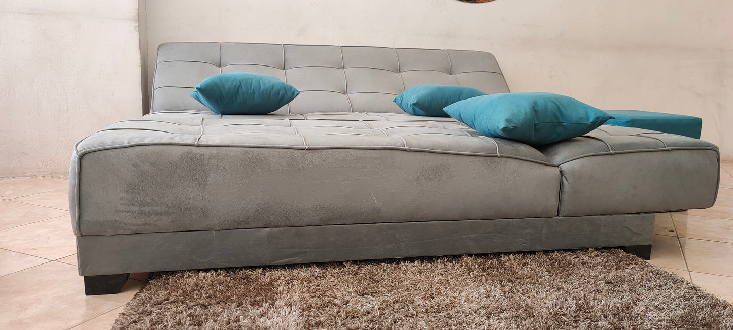 Rango L-Shape Sofa Bed (2.60×1.65 cm) for Living Rooms & Small Spaces - Gray