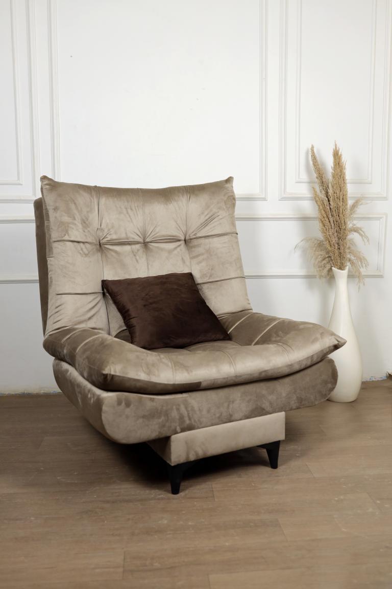 Rango Chair for Home, Office, Space Saving, Elegant Design, 90cm, Wood, Color coffe